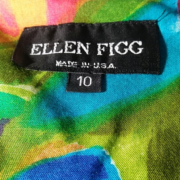 Vintage 1980s Color Burst Short Sleeve Top Blouse - Picture 7 of 8